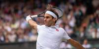 Federer venceu Sonego por 3 sets a 0 nesta segunda-feira, em Wimbledon Divulgação/Wimbledon  Foto: Divulgação / Wimbledon