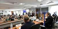 Senadores em sessão da CPI da Covid.  Foto: Waldemir Barreto/Agência Senado / Estadão Conteúdo
