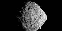 Cálculos sobre plano de usar foguetes para desviar asteroide se basearam no corpo celeste Bennu  Foto: NASA/Goddard/UoA / BBC News Brasil