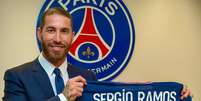 Sergio Ramos assinou com o PSG após deixar o Real Madrid  Foto: Reprodução/Instagram