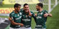 Palmeiras vence clássico contra o Santos e se isola na liderança  Foto: Renato Gizzi / Gazeta Press
