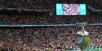 Wembley tinha quase capacidade máxima durante a final  Foto: EPA / Ansa - Brasil