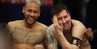 Neymar e Messi  Foto: Ricardo Moraes / Reuters