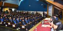 Cerimônia de formatura na Unicamp, a segunda universidade brasileira mais bem colocada no ranking  Foto: Antonio Scarpinetti/SEC Unicamp / BBC News Brasil