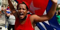 Protesto contra regime cubano em Havana  Foto: ANSA / Ansa - Brasil