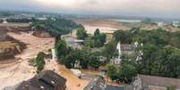 Enchente em Erftstadt-Blessem, na Alemanha
 16/7/2021   REUTERS/Rhein-Erft-Kreis  Foto: Reuters