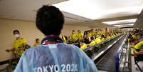 Atletas chegam a Tóquio   Foto: Issei Kato