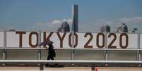 Logo da Tóquio-2020 no Japão
19/07/2021 REUTERS/Thomas Peter  Foto: Reuters