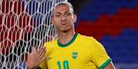 Richarlison comemora gol marcado contra Alemanha na estreia da seleção brasileira na Olimpíada de Tóquio
22/07/2021 REUTERS/Phil Noble  Foto: Reuters