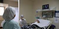 Paciente com Covid-19 recebe visita de parentes em hospital do Rio de Janeiro
18/06/2021 REUTERS/Pilar Olivares  Foto: Reuters