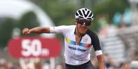 Carapaz comemora vit&oacute;ria no ciclismo estrada em T&oacute;quio
24/07/2021
REUTERS/Matthew Childs  Foto: Reuters