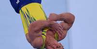 Caio Souza na prova de salto dos Jogos de Tóquio
24/07/2021
REUTERS/Mike Blake  Foto: Reuters