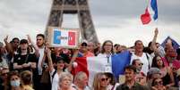 Manifestantes protestam contra medidas para conter a Covid-19 em Paris
24/07/2021
REUTERS/Benoit Tessier  Foto: Reuters