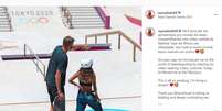 Rayssa Leal publicou nas redes sociais encontro com Tony Hawk em Tóquio  Foto: Instagram / Rayssa Leal / Estadão