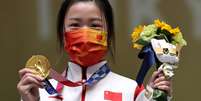 Yang Qian é medalha de ouro no tiro esportivo Ann Wang Reuters  Foto: Ann Wang  / Reuters