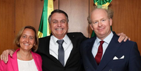 Von Storch postou foto de encontro com Bolsonaro em sua conta no Instagram  Foto: Reprodução/Instagram / Ansa
