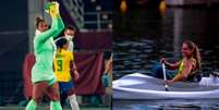 Jogos Olímpicos de Tóquio: Atletas Bárbara e Andréa se ofendem em rede social (Montagem LANCE!)  Foto: Lance!