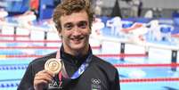Federico Burdisso conquistou bronze na natação em Tóquio  Foto: ANSA / Ansa - Brasil