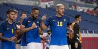 Richarlison e Matheus Cunha marcaram os gols do Brasil nesta quarta-feira (Foto: Lucas Figueiredo / CBF)  Foto: Lance!