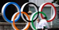 Anéis olímpicos em Tóquio
 28/7/2021   REUTERS/Kim Kyung-Hoon  Foto: Reuters