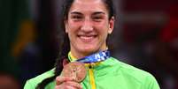 Mayra Aguar ganhou bronze em Tóquio 2021, repetindo o que havia feito nas últimas duas olimpíadas  Foto: Reuters / BBC News Brasil