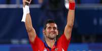 Djokovic venceu japonês nesta quinta-feira pelos Jogos Olímpicos de Tóquio Edgar Su Reuters  Foto: Edgar Su  / Reuters