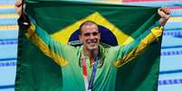 Bruno Fratus foi bronze nos 50m livre masculino (Foto: Sátiro Sodré / CBDA)  Foto: Lance!
