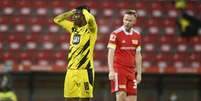 Moukoko espera ganhar mais chances no Dortmund (ANNEGRET HILSE / POOL / AFP)  Foto: Lance!