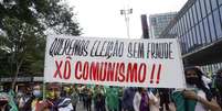 Manifestantes no ator a favor do voto impresso em SP neste domingo, 2  Foto: Cris Faga / Estadão Conteúdo