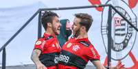 Flamengo venceu o Corinthians por 3 a 1 na Arena Neo Química neste domingo, 2  Foto: Marcello Zambrana / Gazeta Press