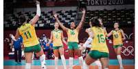 Meninas do vôlei estão nas quartas de final dos Jogos Olímpicos de Tóquio (Foto: volleyballworld)  Foto: Lance!