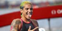 Ana Marcela Cunha, do Brasil, conquistou o ouro na competição de maratona aquática feminina de 10 km
04/08/2021
REUTERS/Leonhard Foeger  Foto: Reuters