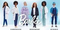 Jaqueline Góes de Jesus (segunda da esq. à dir) foi homenageada com Barbie cientista  Foto: Mattel / BBC News Brasil