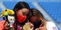  Sakura Yosozumi e Sky Brown são as medalhistas mais novas Mike Blake/Reuters  Foto: Mike Blake  / Reuters