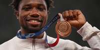 Noah Lyles falou sobre a saúde mental após participação nos Jogos Olímpicos de Tóquio (AFP)  Foto: Lance!