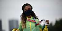 Fadinha foi medalha de prata nos Jogos Olímpicos de Tóquio (Foto: JEFF PACHOUD/AFP)  Foto: Lance!