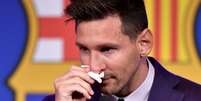 Saída de Messi pode causar prejuízo quase bilionário aos cofres do Barcelona (PAU BARRENA / AFP)  Foto: Lance!
