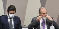Deputado Ricardo Barros presta depoimento na CPI da Covid  Foto: Jefferson Rudy / Agência Senado