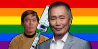 Eterno Sulu, George Takei se irrita com quem dispensa a vacina enquanto festeja os atletas olímpicos LGBTQIA+  Foto: Fotomontagem: Blog Sala de TV