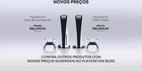 Novos preços do PS5 no Brasil   Foto: Divulgação/Sony / Tecnoblog