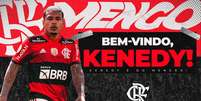Flamengo anuncia a chegada de Kenedy Divulgação Flamengo  Foto:  Divulgação  / Flamengo