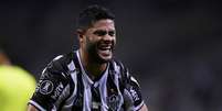 Hulk marcou um dos gols da vit&oacute;ria do Atl&eacute;tico Mineiro sobre o River Plate (ARG) por 3 a 0 pelas quartas de final da Libertadores (Foto: Yuri EDMUNDO / POOL / AFP)  Foto: LANCE!