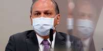 Líder do governo na Câmara dos Deputados, Ricardo Barros, durante depoimento à CPI da Covid no Senado
12/08/2021 REUTERS/Adriano Machado  Foto: Reuters
