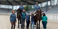 Integrantes do hipismo do Brasil para os Jogos Paralímpicos de Tóquio  Foto: Reprodução/@comiteparalimpico