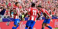 Ángel Correa marcou o gol do Atlético de Madrid neste domingo, contra o Elche (Foto: JAVIER SORIANO/AFP)  Foto: Lance!