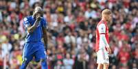 Lukaku foi o principal nome da partida e deu dor de cabeça para a defesa do Arsenal (Foto: JUSTIN TALLIS / AFP)  Foto: Lance!