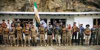 O grupo, que domina o Vale do Panjshir, diz que quer uma negocia&ccedil;&atilde;o pac&iacute;fica, mas garante que, se necess&aacute;rio, tem milhares de combatentes prontos para enfrentar o Taleb&atilde;  Foto: Reuters / BBC News Brasil