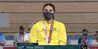 Paige Greco foi a primeira medalhista de ouro dos Jogos Paralímpicos de Tóquio (Reprodução)  Foto: Lance!