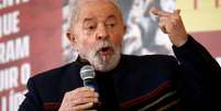 Luiz Inacio Lula da Silva discursa em evento realizado em São Paulo   Foto: Carla Carniel / Reuters