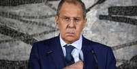 Ministro das Rela&ccedil;&otilde;es Exteriores da R&uacute;ssia, Sergei Lavrov, durante entrevista coletiva em Roma
27/08/2021 Minist&eacute;rio das Rela&ccedil;&otilde;es Exteriores da R&uacute;ssia/Divulga&ccedil;&atilde;o via REUTERS  Foto: Reuters